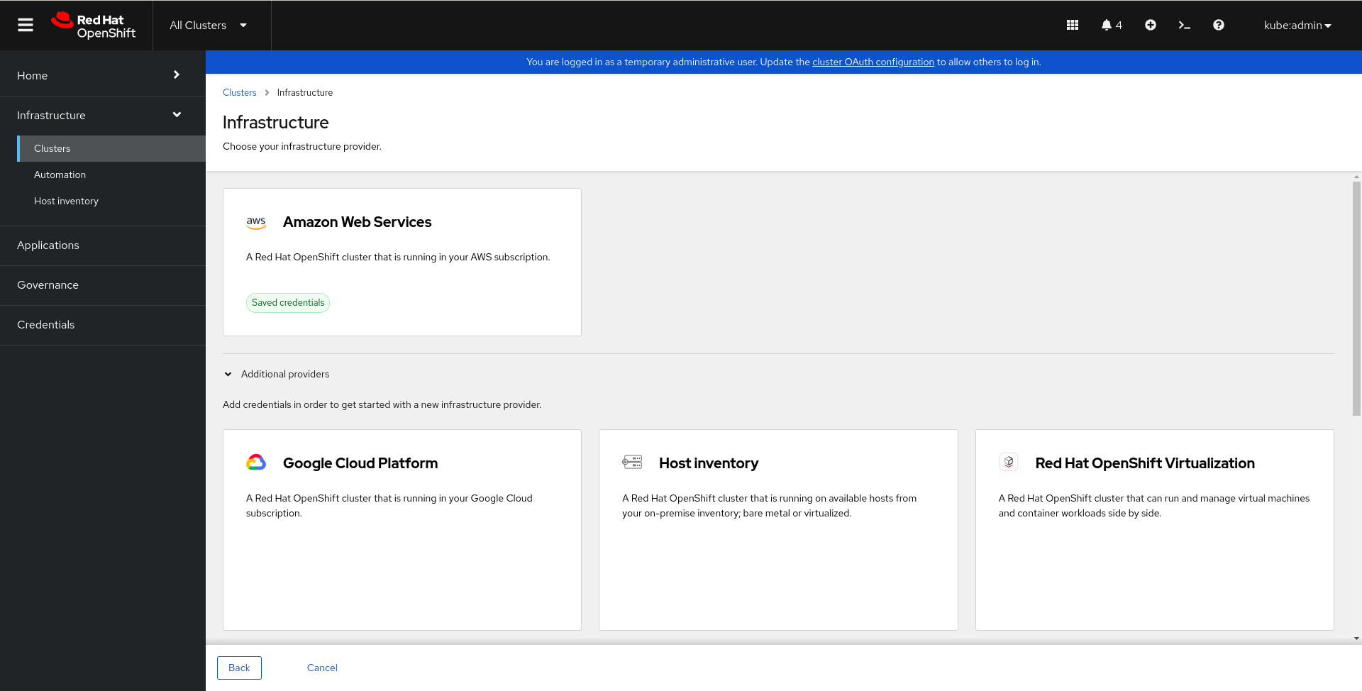 RHACM Infrastructure